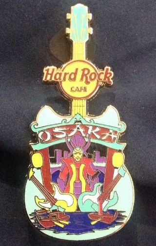 Hard Rock Cafe Osaka City Tee Guitar Pin