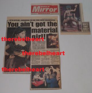 Kylie Minogue 1991 Uk Newspaper Clippings Let 