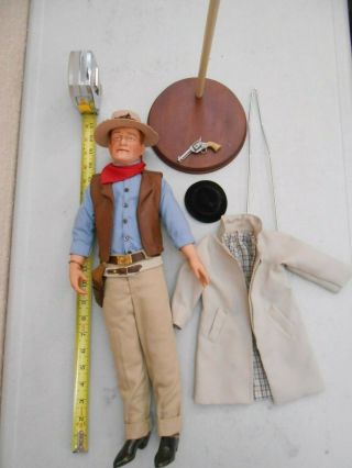 Rare Franklin 1990 John Wayne Cowboy Heirloom 21 Inch Porcelain Doll
