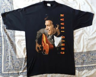 Vintage Chris Isaak European Tour 1993 T - Shirt In Size Large.