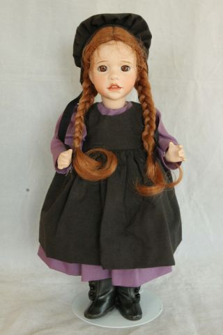 Wendy Lawton Frolic / Amish Le 92/500 Mib Porcelain Doll All