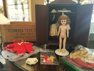 Vintage Richwood Sandra Sue Wardrobe And Doll