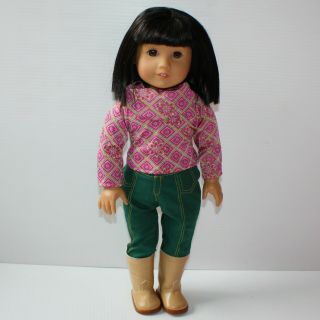 American Girl Julie Albright Friend Ivy Ling Doll In Full Meet Outfit