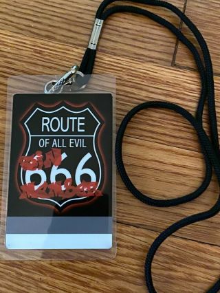 Motley Crue Route Of All Evil 666 Sin Member Lanyard - Nikki Sixx Tommy Lee