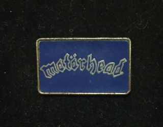 Motorhead Metal Pin Badge By Clubman Blue Version Vintage 80s