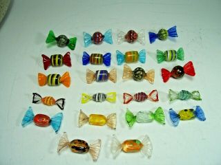 22pcs Vintage Murano Glass Sweets Candy Wedding Party Christmas Home Diy Decor