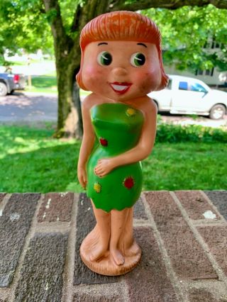 Vintage 1960 Hanna Barbera The Flintstones Betty Rubble 10 " Vinyl Doll
