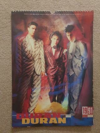 Duran Duran Calendar 1991,  Very Rare,  Live Performance Photos