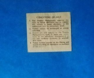 Elvis Costello and the Attractions (1980) Concert Ticket at the Rainbow. 2