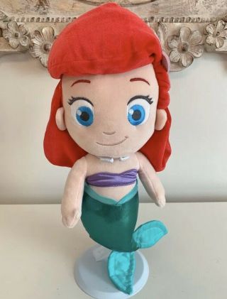 Disney Store Ariel Little Mermaid Plush 14 " Toddler Princess Doll Stuffed
