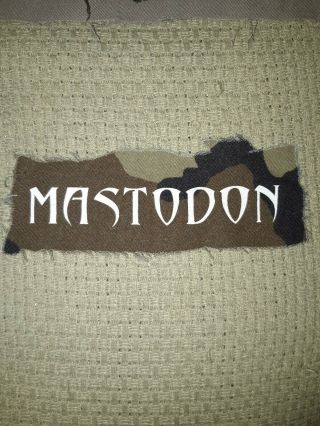 Mastodon Official Vintage Patch Rare Metal Metallica Rush Tool Lamb Coheed Fire