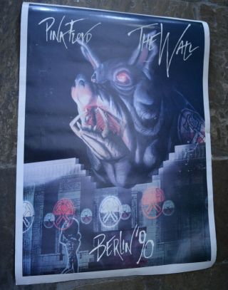 Rare Pink Floyd The Wall Large Poster Berlin 