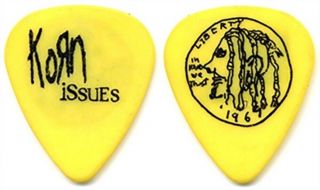 Korn 1999 Issues Tour Memorabilia Brian Head Welch Concert Stage Guitar Pick