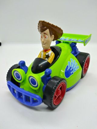 Fisher Price Disney Pixar Toy Story Shake N Go Woody Rc Race Car Sound Effects