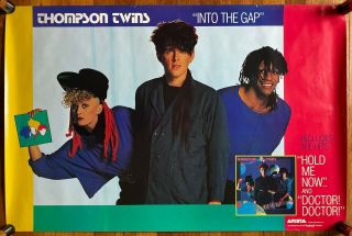 Thompson Twins Into The Gap Rare Promo Poster 1984