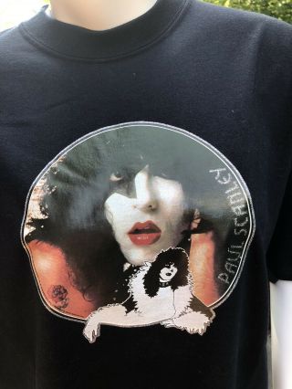 Vintage 70s Kiss Paul Stanley Concert Tour Shirt L Iron On Deadstock Aucoin