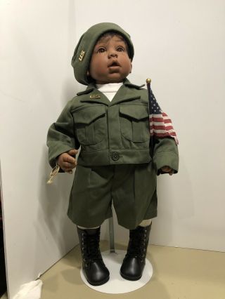 Lee Middleton Reva Schick 21” African American For Love Of Country Standing Doll