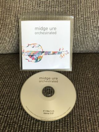 ‘if I Was/vienna’ Orchestrated’ Midge Ure Promo Cd
