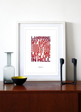 METALLICA - One ❤ song lyric poster art Limited Edition Print - 5 sizes 10 2