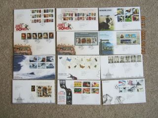 G.  B.  First Day Cover,  2008,  Mini Sheets,  Plus Definitives.  24 Covers