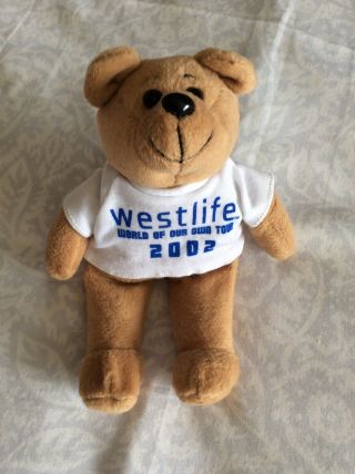 Westlife World Of Our Own Tour 2002 Beanie Teddy Bear Rare