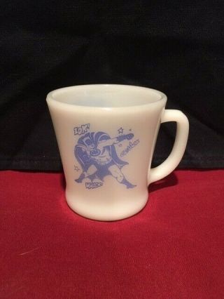 Vintage Fire King Batman Mug Anchor Hocking Coffee Mug Cup Blue 1960 