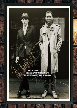 (347) Paul Weller & Pete Townsend Signed A4 Photo//framed (reprint) @@@@@@@@@@