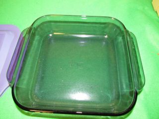 Vtg Pyrex Purple Amethyst 8x8 Casserole Square Brownie Glass Pan Baking 222 Euc 2