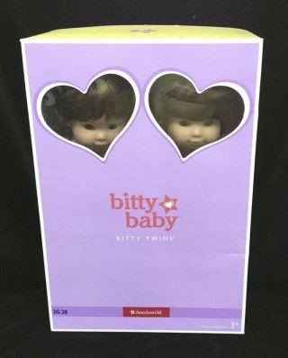 American Girl Bitty Twin Baby Dolls Set - Brown Hair & Eyes Retired