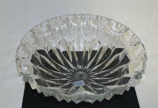 Large Crystal Bowl.  Mikasa Blossom.  Made In France.  Heavy.  13.  5 In Diameter