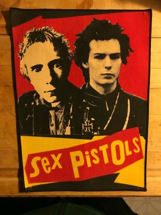 Vintage Sex Pistols Back Patch 1980s Rare Punk