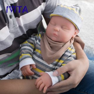 47 Cm Full Body Waterproof Silicone Reborn Doll Sleeping Baby Girl Ooak Toy Gift
