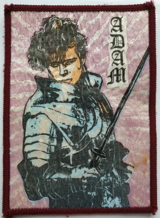 Adam And The Ants Vintage Printed Patch Punk Goth Wave Adam Ant Punks 80 