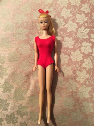 Vintage 1964 Blonde Swirl Ponytail Barbie Doll