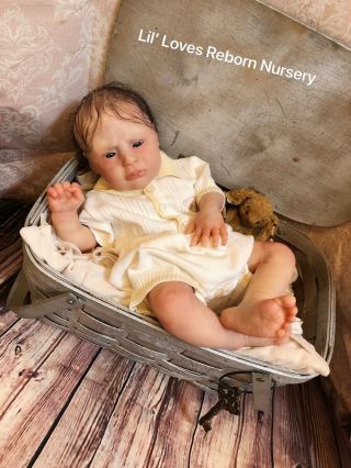 Reborn Baby Boy JAYDEN by NATALIE SCHOLL Newborn LE ART DOLL W/COA NR 2