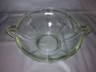 Vintage Glasbake 8.  5 " Queen Anne Paneled Footed Mixing Baking Casserole Bowl Usa