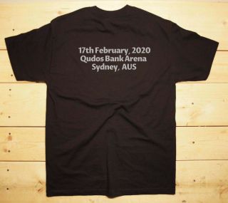 AUSTRALIA TOOL band T shirt 17 Feb,  2020 Qudos Arena Sydney Fear Inoculum TOUR 2