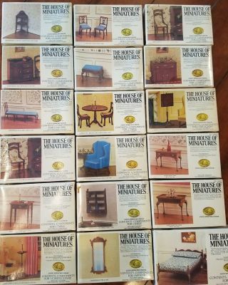The House Of Miniatures Wood Kits X - Acto 18 Chippendale Q.  Ann