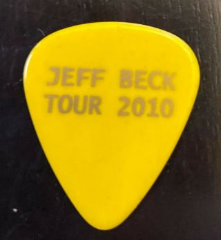 Jeff Beck Tour 2010 Guitar Pick - Yellow - Ernie Ball
