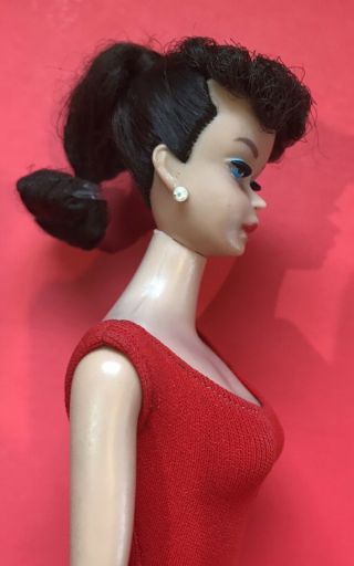 RESTORED Vintage Brunette Ponytail 6 BARBIE Doll 1960’s 3