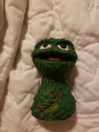 Vintage Sesame Street Muppets Oscar The Grouch Finger Puppets