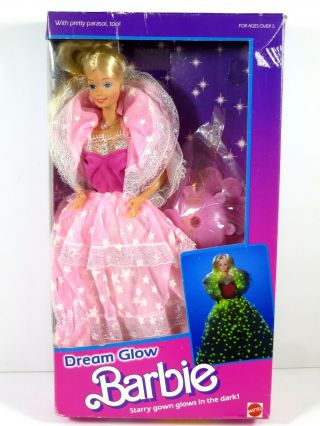 Nib Barbie Doll 1985 Dream Glow Vintage 2248
