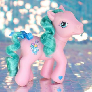 My Little Pony Bunches - O - Fun Pink Teal Flower Bouquet Butterfly G3 Mlp Ba840