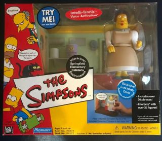 The Simpsons Interactive " Springfield Elementary Cafeteria " Playmates