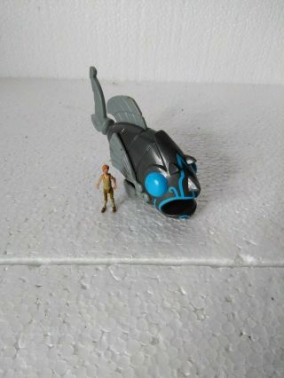 Disney Atlantis The Lost Empire Action Mini Figure Milo & Ship Rare