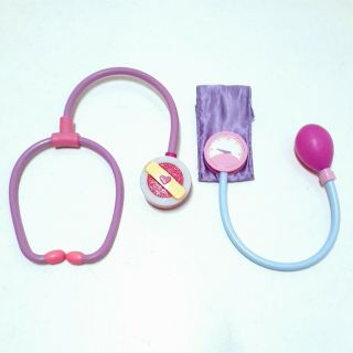 Disney Doc Mcstuffins Light Up Talking Stethoscope & Blood Pressure Gauge Toys