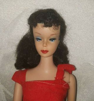 Vintage Brunette Ponytail Pony Tail Barbie Doll ? 4 $134.  99