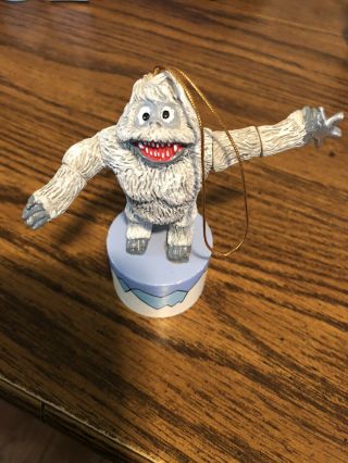 Vintage Rudolph The Red Nose Reindeer Push Up Toy / Puppet Abominable Snowman