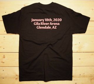 TOOL band T shirt Fear Inoculum Tour 2020 18 Jan Glendale,  AZ Shirt promo 2