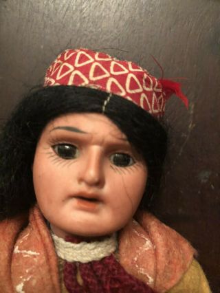 Antique German Simon Halbig Bisque Head Doll 8,  5” Tall 1880 